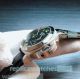 Buy Online Copy Panerai Luminor Green Dial Black Leather Strap Watch (2)_th.jpg